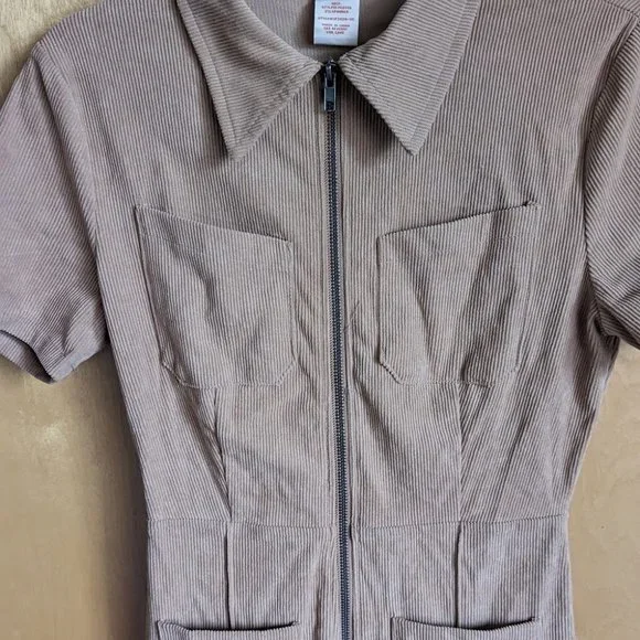 Flying Tomato Corduroy Jumpsuit Flare Leg Size Small - Picture 2 of 5